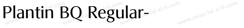 Plantin BQ Regular字体转换